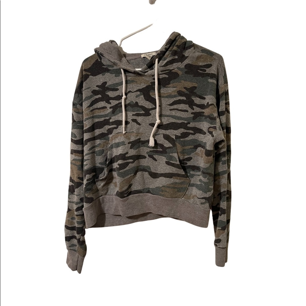 Forever 21 Camp Cropped Hoodie